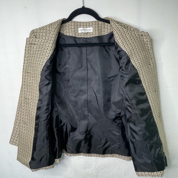 Evan Picone Women's Tweed Woven Blazer Sz 10 - Picture 10 of 14